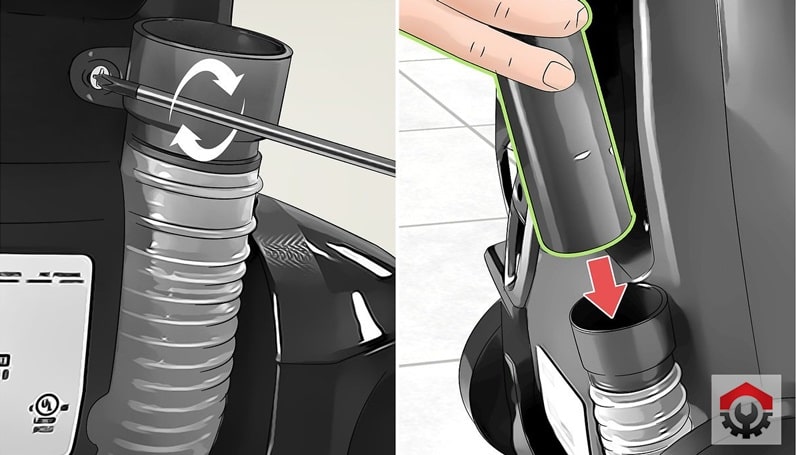 چگونه دسته جاروبرقی را باز کنیم ؟