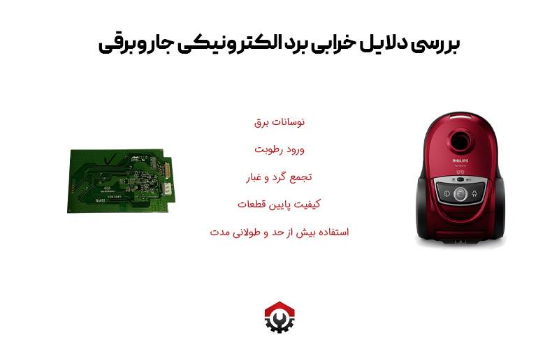 علت کار نکردن ولوم جاروبرقی